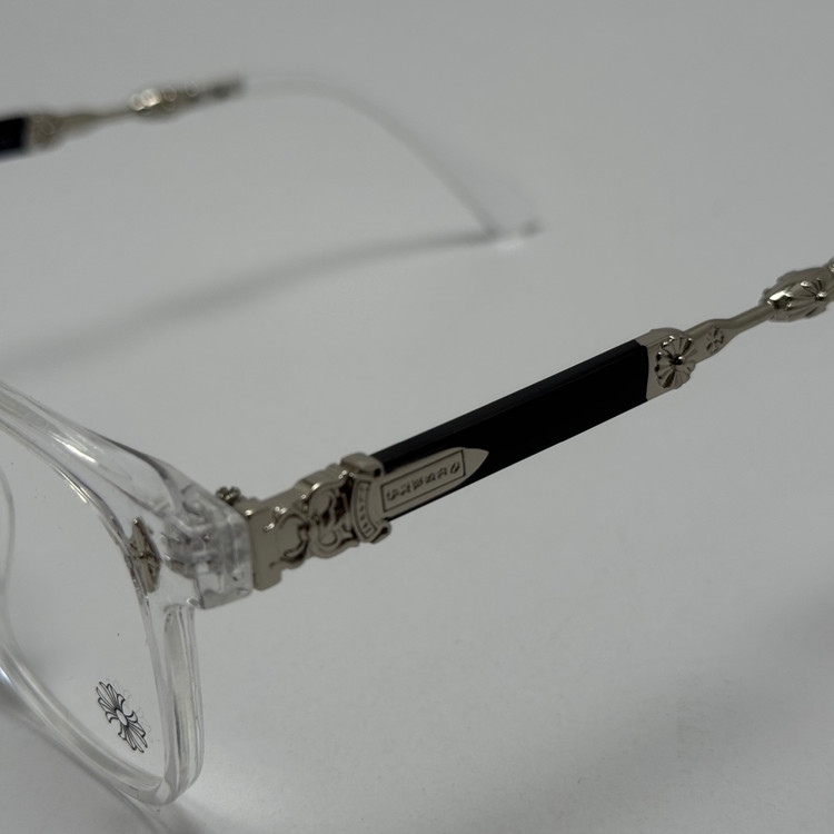 عینک بلوکات کروم هارتز کریستال نقره ای Chrome Hearts 2272 - کیفیت مستر