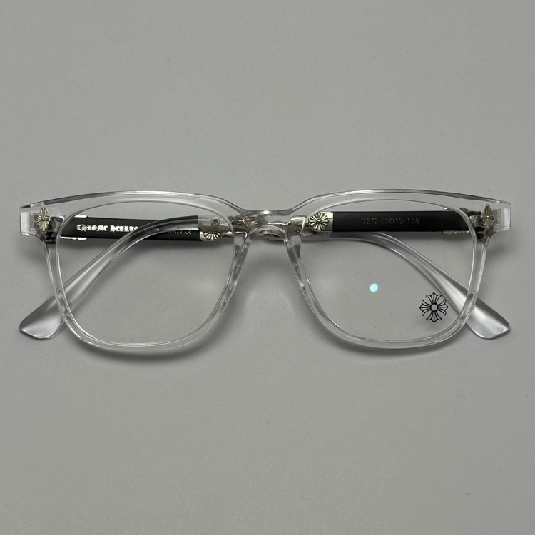عینک بلوکات کروم هارتز کریستال نقره ای Chrome Hearts 2272 - کیفیت مستر