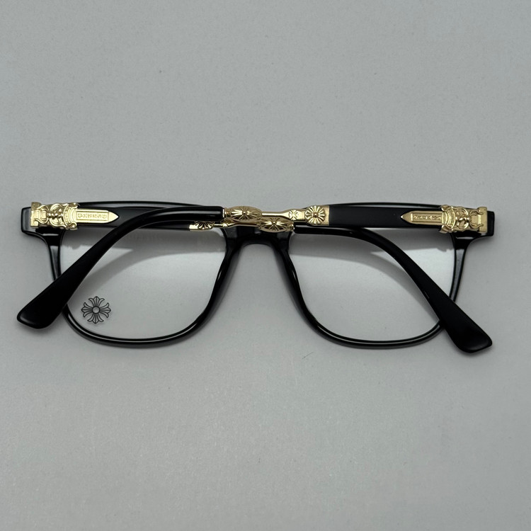 عینک بلوکات کروم هارتز مشکی طلایی Chrome Hearts 2272 - کیفیت مستر