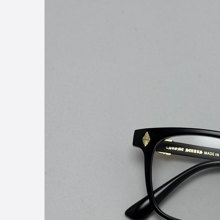 عینک بلوکات کروم هارتز مشکی طلایی Chrome Hearts 2272 - کیفیت مستر