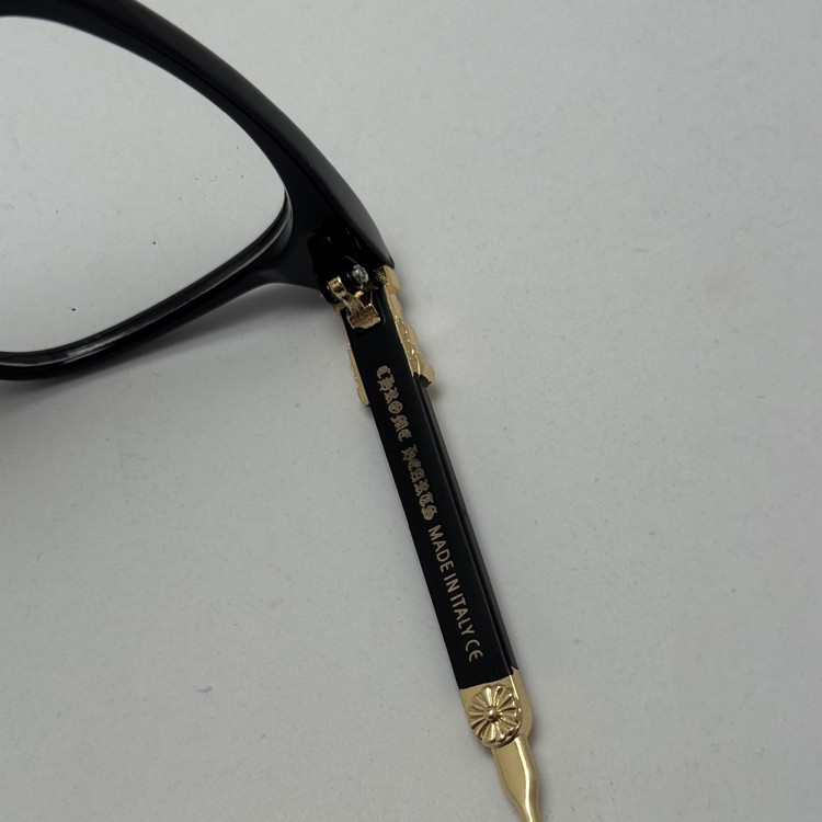 عینک بلوکات کروم هارتز مشکی طلایی Chrome Hearts 2272 - کیفیت مستر