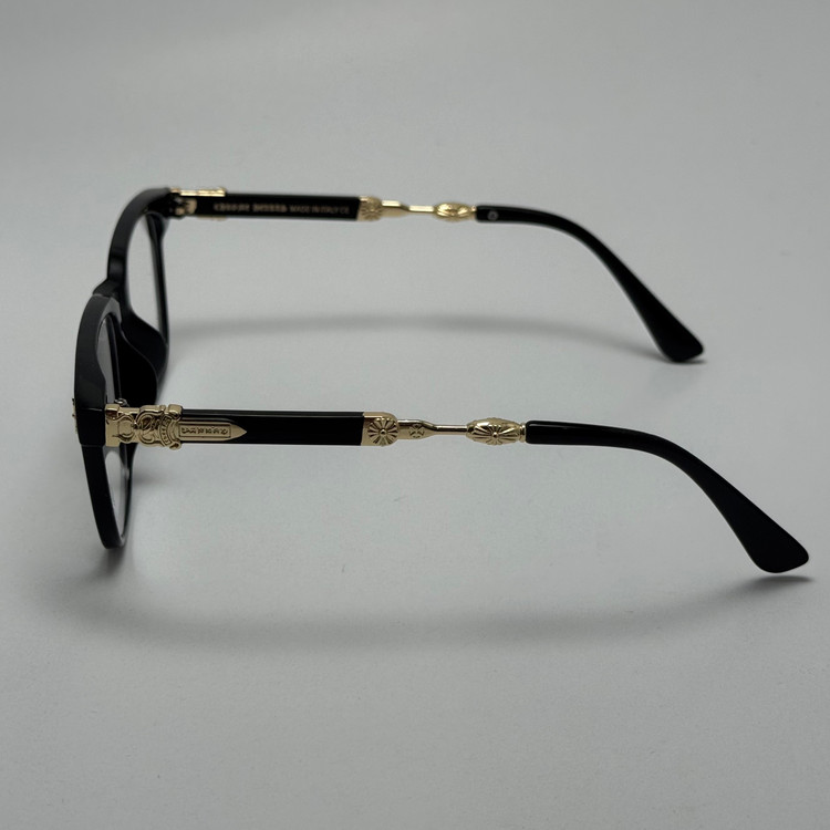 عینک بلوکات کروم هارتز مشکی طلایی Chrome Hearts 2272 - کیفیت مستر