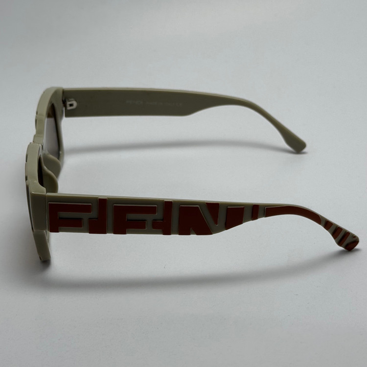 عینک آفتابی فندی FENDI نسکافه ای کد 23087 - کیفیت مستر - لیمیتد ادیشن