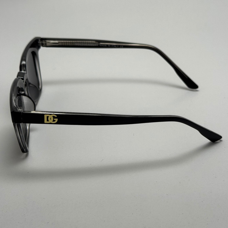 عینک آفتابی پلاریزه دولچه گابانا DOLCE GABBANA دسته سیم کشی شده لولا فنر مشکی کد 7707