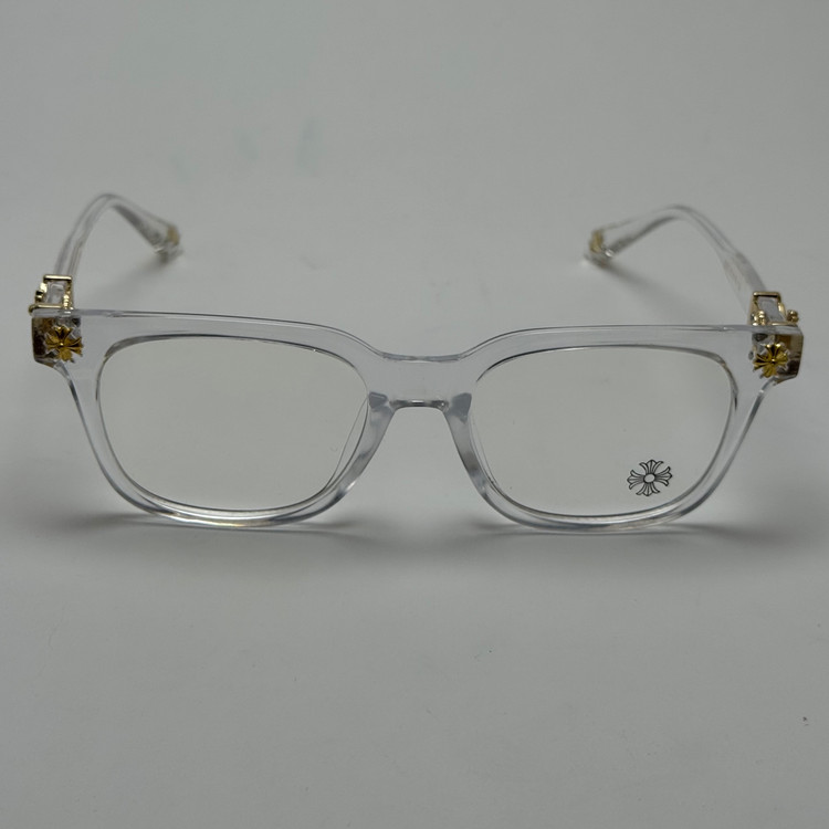 عینک بلوکات کروم هارتز کریستالی طلایی Chrome Hearts 2273 با پک کامل کروم هارتز - کیفیت مستر