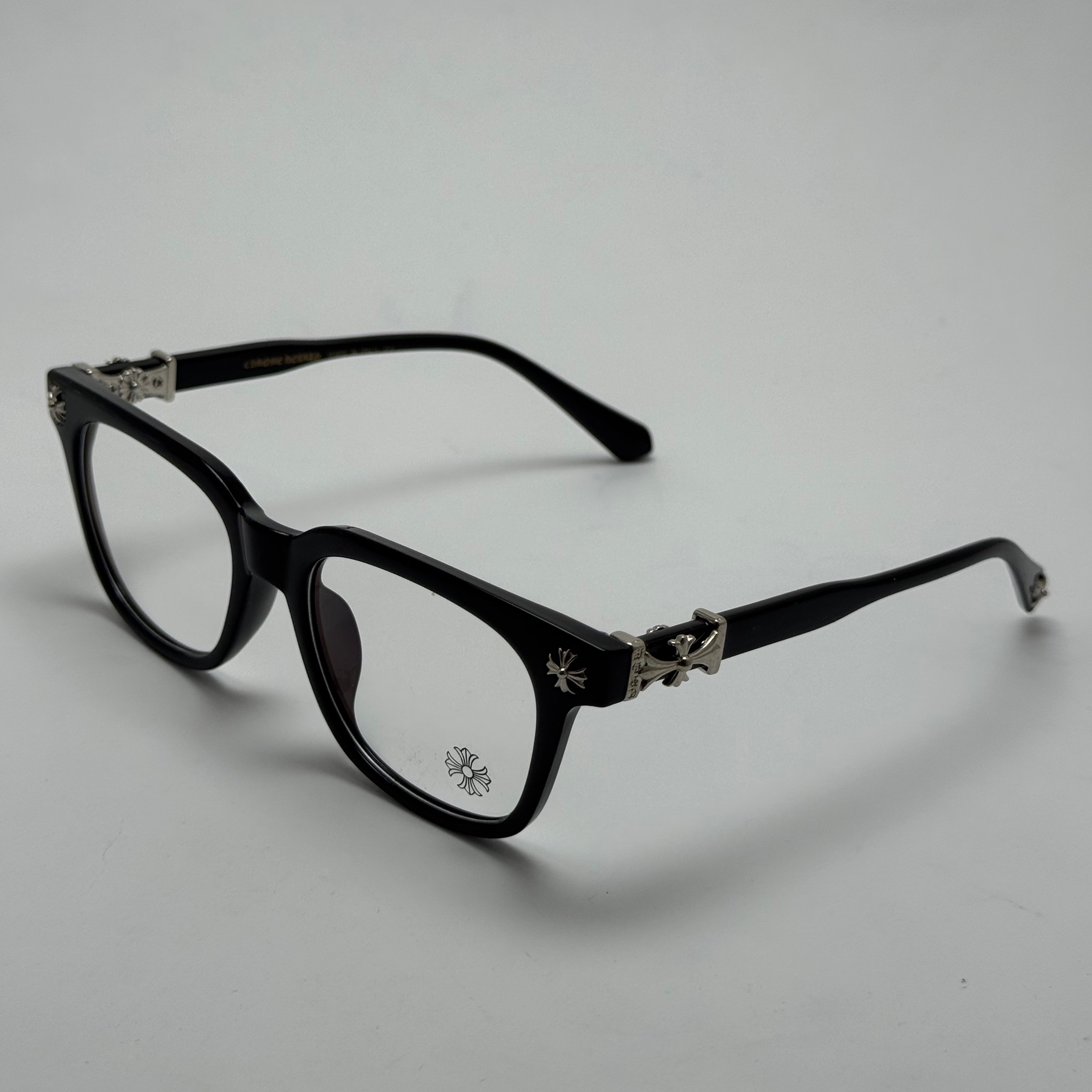 عینک بلوکات کروم هارتز مشکی نقره ای Chrome Hearts 2273 با پک کامل کروم هارتز - کیفیت مستر