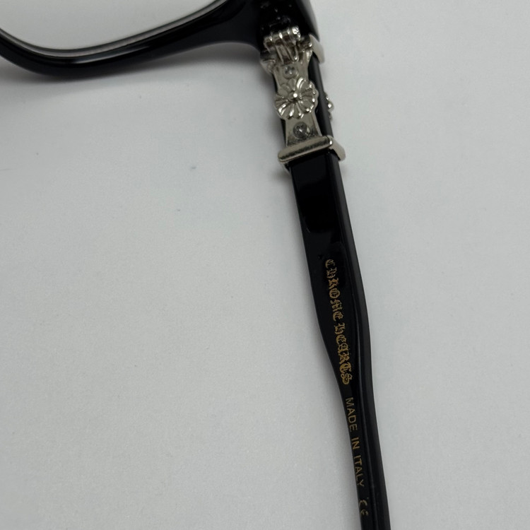 عینک بلوکات کروم هارتز مشکی نقره ای Chrome Hearts 2273 با پک کامل کروم هارتز - کیفیت مستر