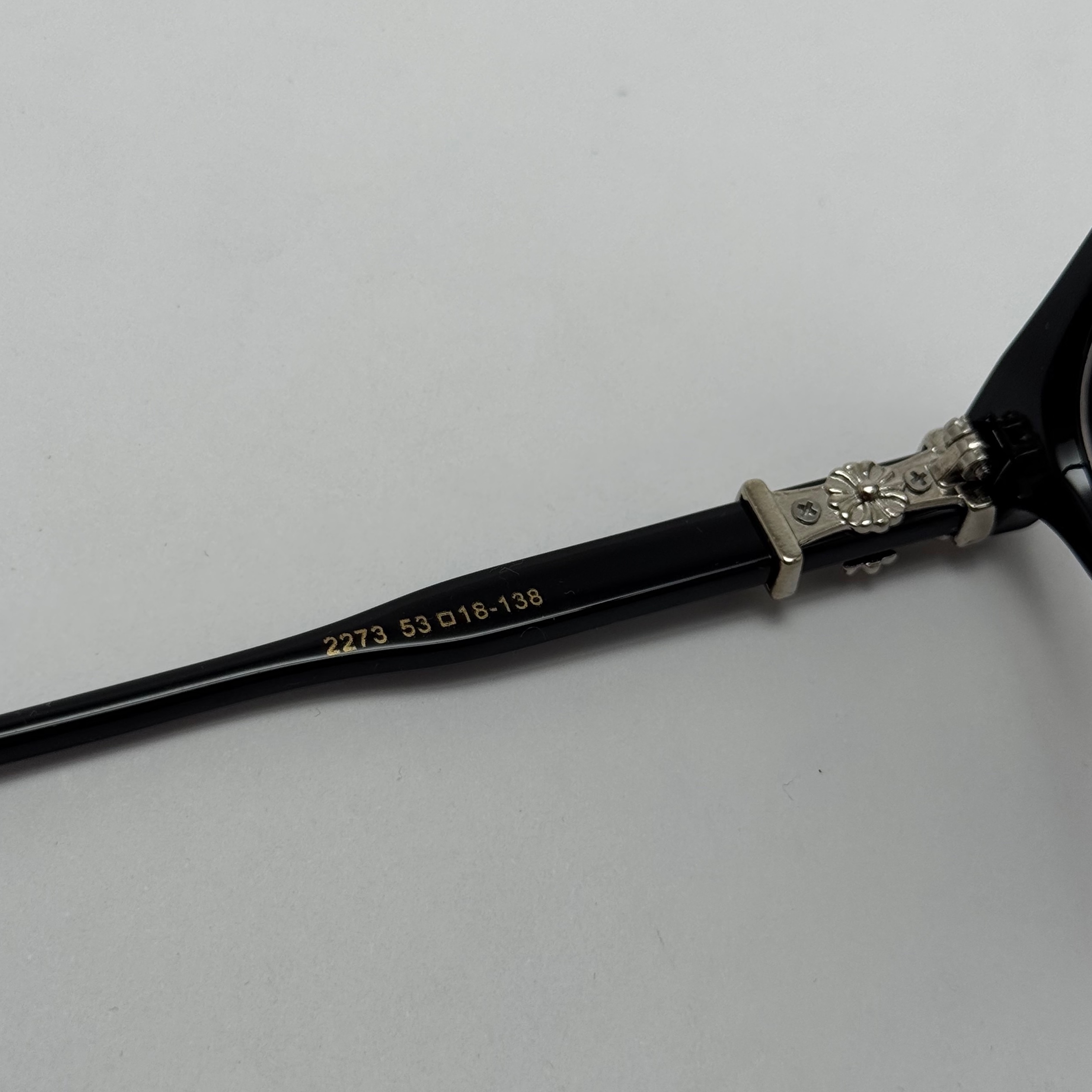عینک بلوکات کروم هارتز مشکی نقره ای Chrome Hearts 2273 با پک کامل کروم هارتز - کیفیت مستر
