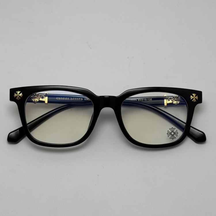 عینک بلوکات کروم هارتز مشکی طلایی Chrome Hearts 2273 با پک کامل کروم هارتز - کیفیت مستر