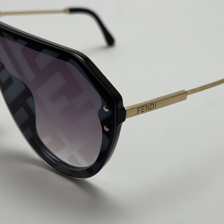 عینک آفتابی فریم لس فندی FENDI مشکی کد 3