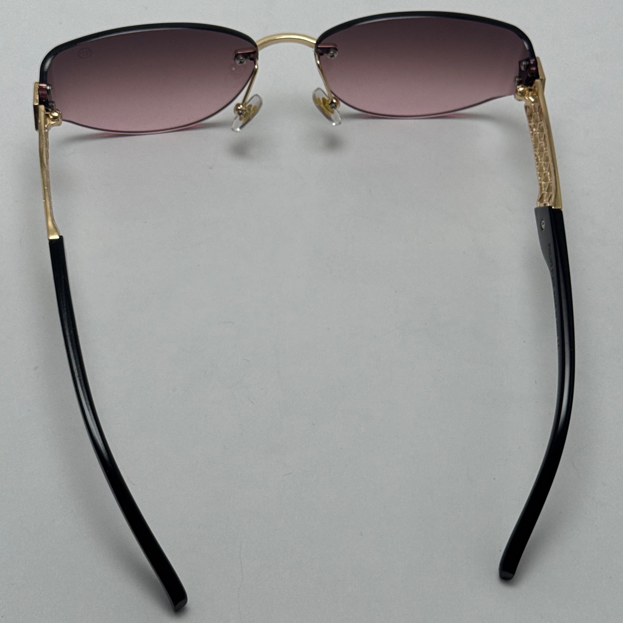 عینک آفتابی فیلیپ پلین Philip Plein مدل Luxury Shield فریم لس بنفش صورتی - لنز UV400
