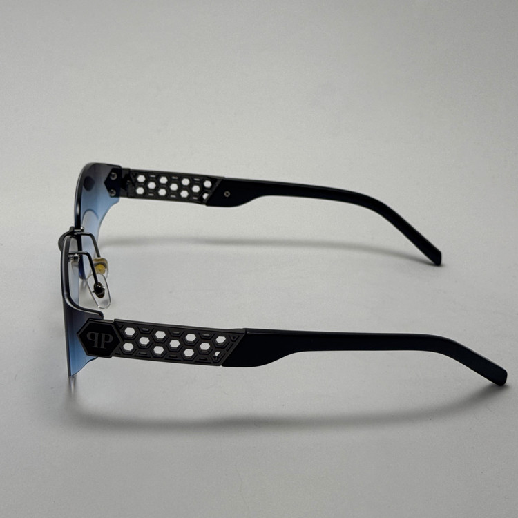 عینک آفتابی فیلیپ پلین Philip Plein مدل Luxury Shield فریم لس آبی - لنز UV400