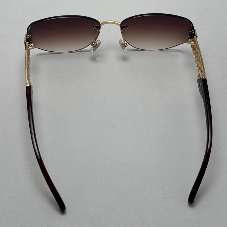 عینک آفتابی فیلیپ پلین Philip Plein مدل Luxury Shield فریم لس قهوه ای - لنز UV400
