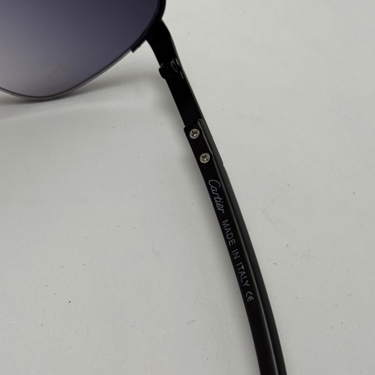 عینک آفتابی مردانه کارتیر Cartier مدل Santos تمام مشکی