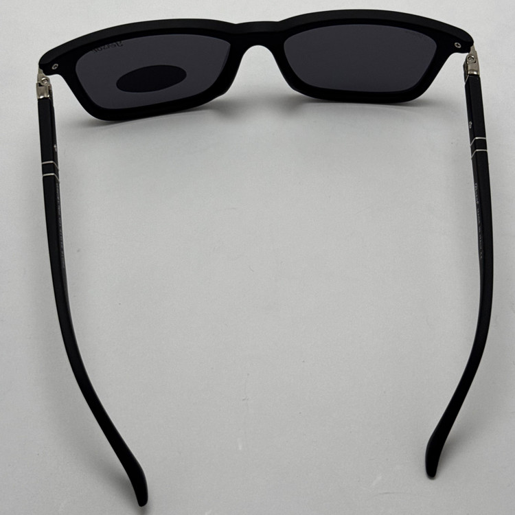 عینک آفتابی پلاریزه پرسول PERSOL مستطیلی لولا فنری کد P 8016 - عینک رانندگی - سایز متوسط