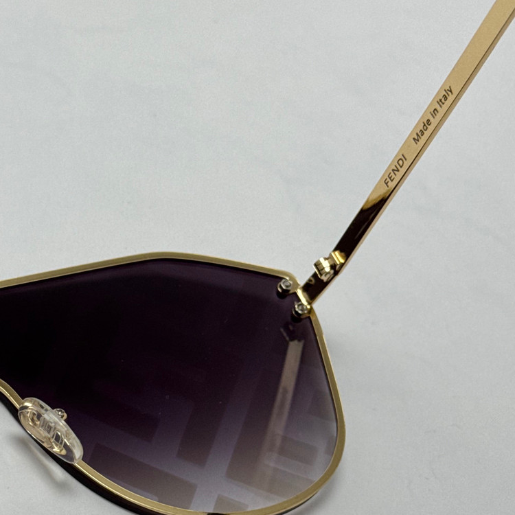 عینک آفتابی فریم لس فندی FENDI مشکی کد 2