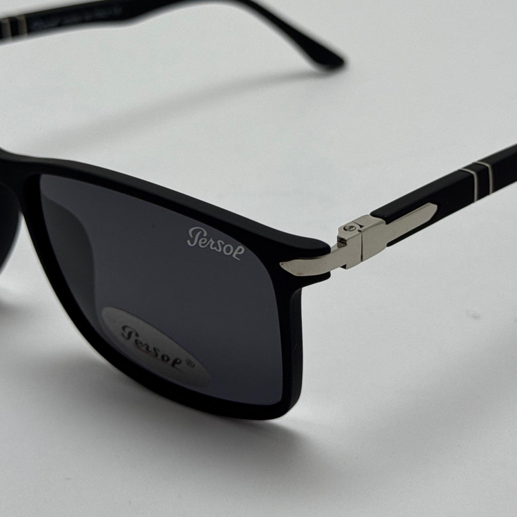 عینک آفتابی پلاریزه پرسول PERSOL مستطیلی لولا فنری کد P 8011
