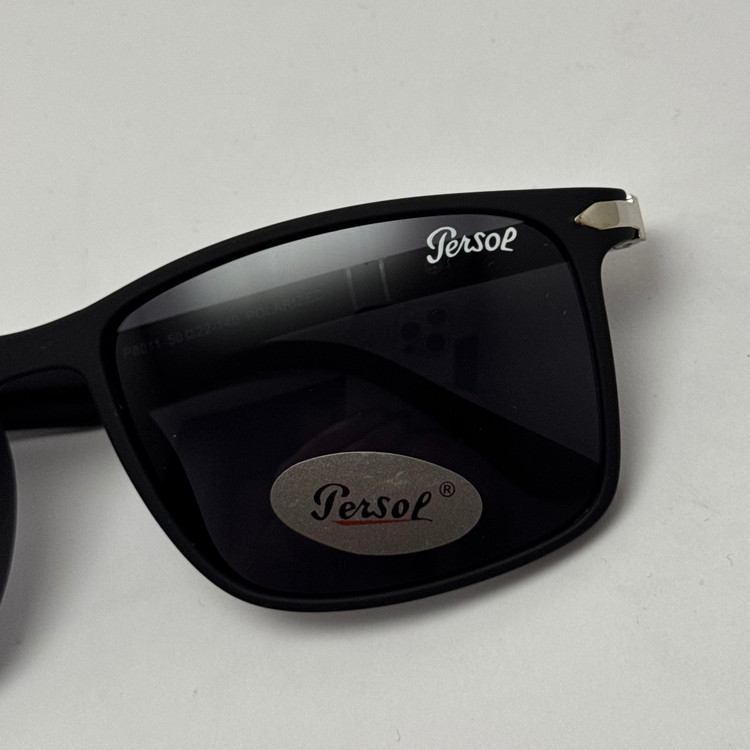 عینک آفتابی پلاریزه پرسول PERSOL مستطیلی لولا فنری کد P 8011