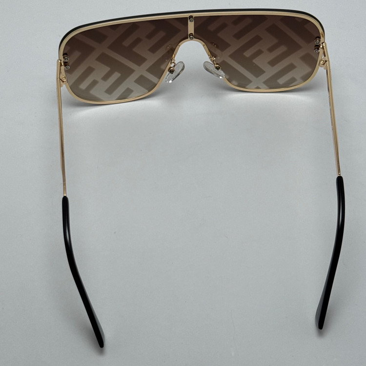 عینک آفتابی فریم لس فندی FENDI قهوه ای کد 1