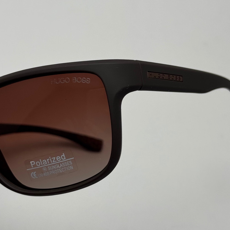 عینک آفتابی پلاریزه هوگو باس HUGO BOSS قهوه ای کد 2205 - عینک رانندگی