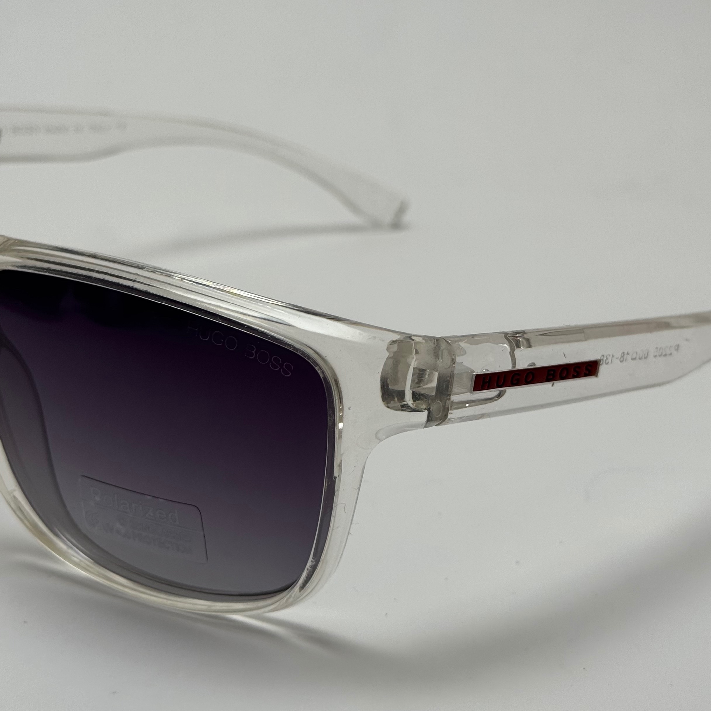 عینک آفتابی پلاریزه هوگو باس HUGO BOSS کریستالی مشکی کد 2205 - عینک رانندگی