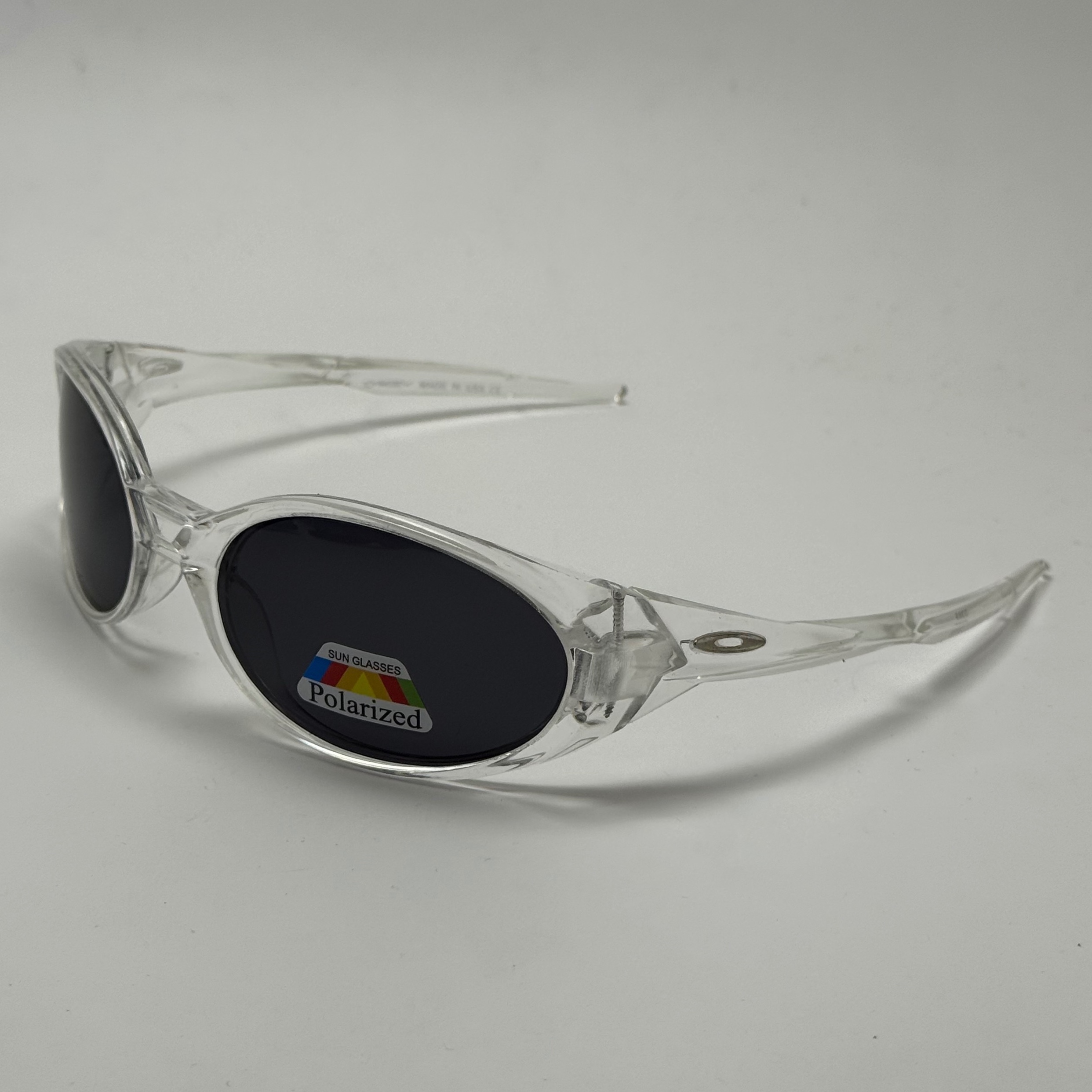عینک آفتابی پلاریزه اوکلی مدل Oakley Eye Jacket Redux بیضی کریستالی مشکی