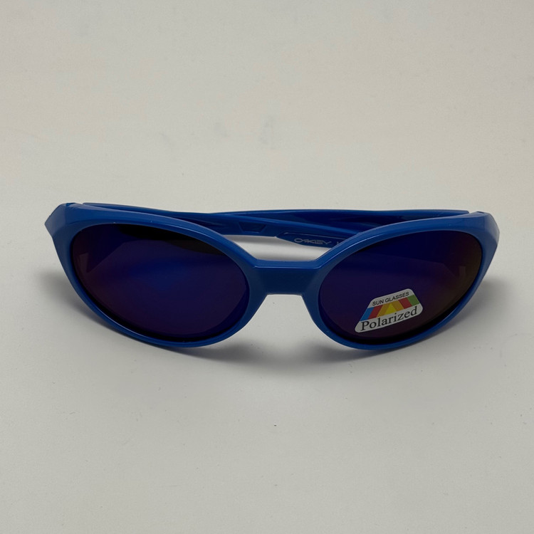 عینک آفتابی پلاریزه اوکلی مدل Oakley Eye Jacket Redux بیضی آبی
