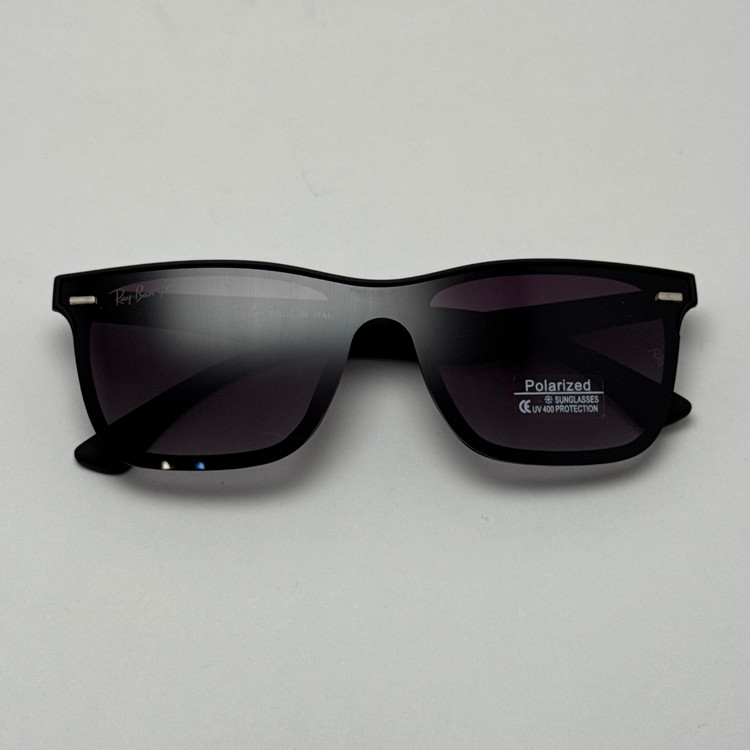 عینک آفتابی پلاریزه ریبن rayban تمام مشکی کد p2222
