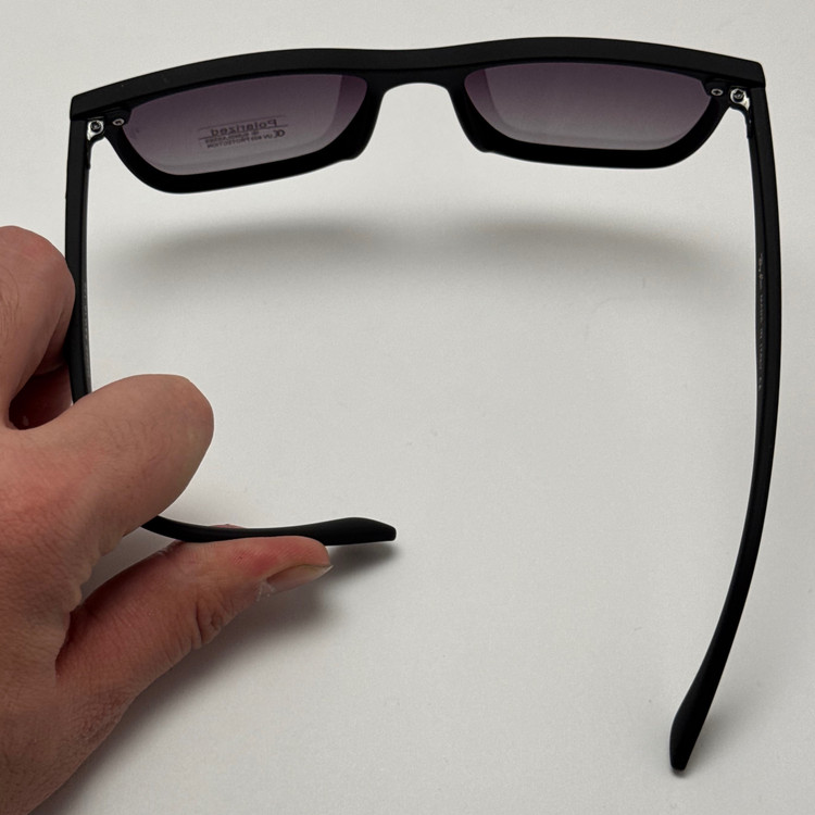 عینک آفتابی پلاریزه ریبن rayban تمام مشکی کد p2222