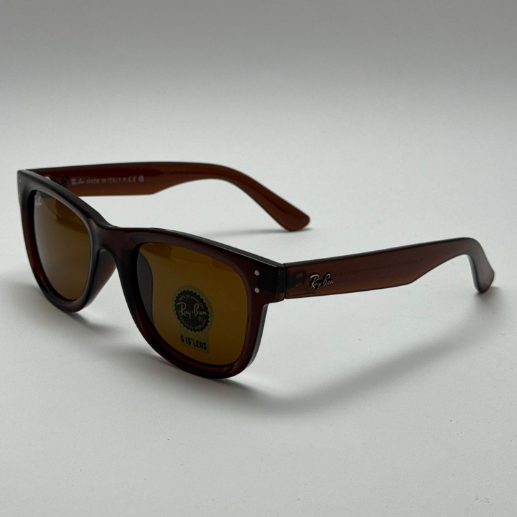 عینک آفتابی ریبن ویفرر شیشه سنگ قهوه ای به همراه پک کامل ریبن Rayban WAYFARER RB 0502S