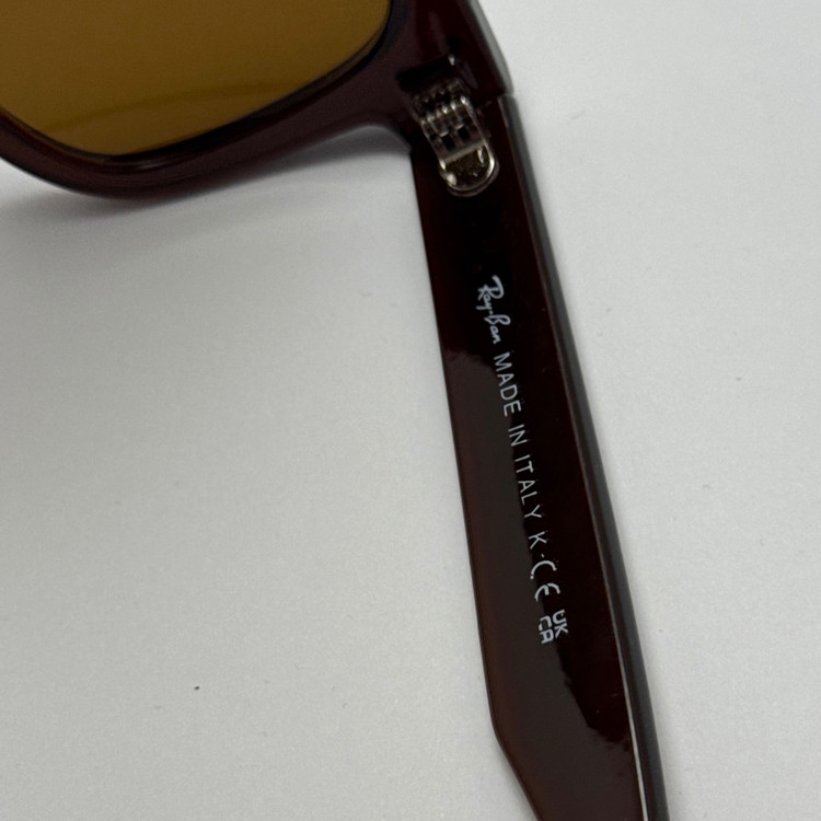 عینک آفتابی ریبن ویفرر شیشه سنگ قهوه ای به همراه پک کامل ریبن Rayban WAYFARER RB 0502S