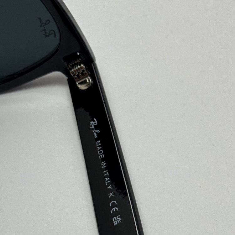عینک آفتابی ریبن ویفرر شیشه سنگ تمام مشکی به همراه پک کامل ریبن Rayban WAYFARER RB 0502S