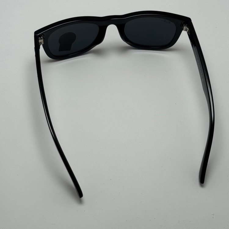 عینک آفتابی ریبن ویفرر شیشه سنگ تمام مشکی به همراه پک کامل ریبن Rayban WAYFARER RB 0502S