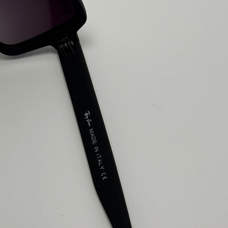 عینک آفتابی پلاریزه ریبن مستطیلی تمام مشکی کد rayban RB 2201