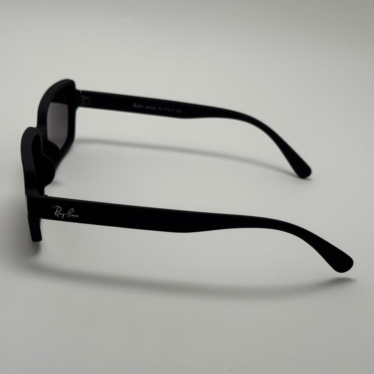 عینک آفتابی پلاریزه ریبن مستطیلی تمام مشکی کد rayban RB 2201