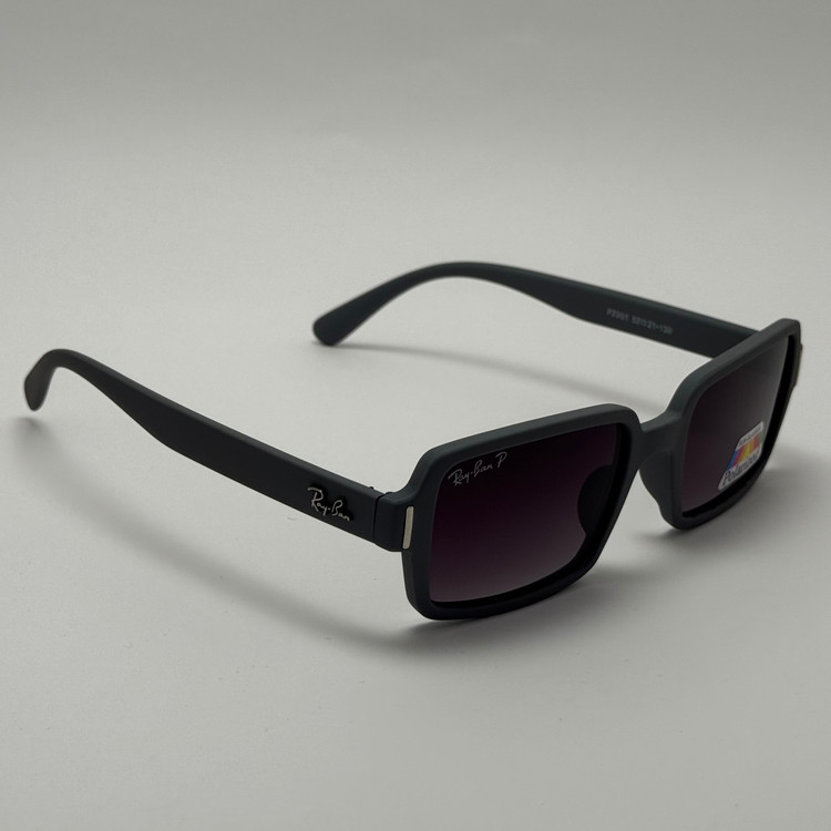 عینک آفتابی پلاریزه ریبن مستطیلی طوسی کد rayban RB 2201