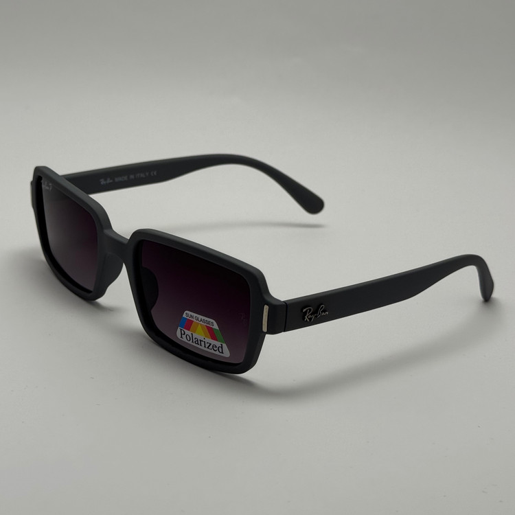 عینک آفتابی پلاریزه ریبن مستطیلی طوسی کد rayban RB 2201