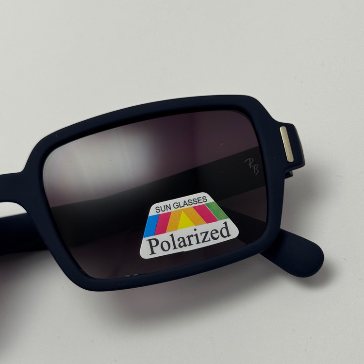 عینک آفتابی پلاریزه ریبن مستطیلی آبی پر رنگ کد rayban RB 2201