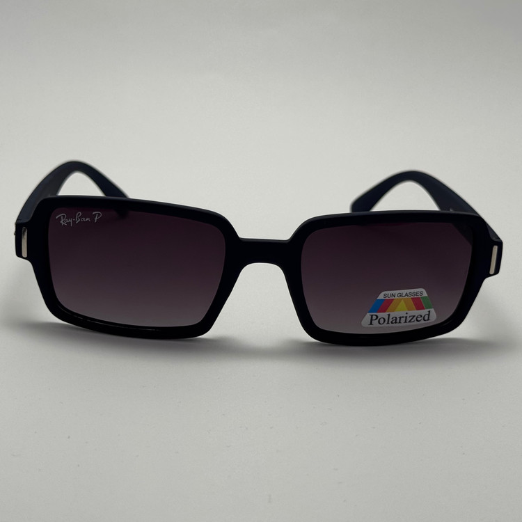 عینک آفتابی پلاریزه ریبن مستطیلی آبی پر رنگ کد rayban RB 2201