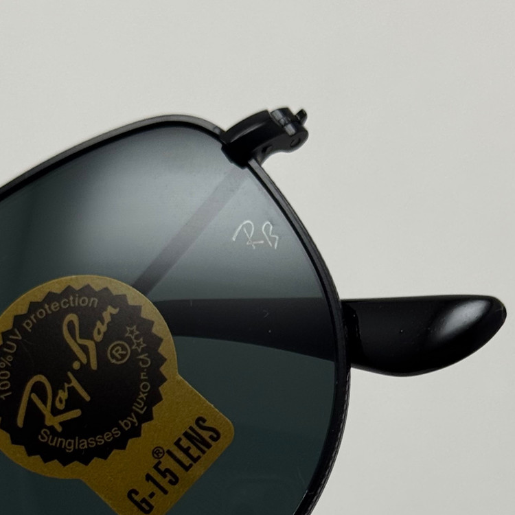 عینک آفتابی ریبن reyban شیشه سنگ تمام مشکی کد RB 3958