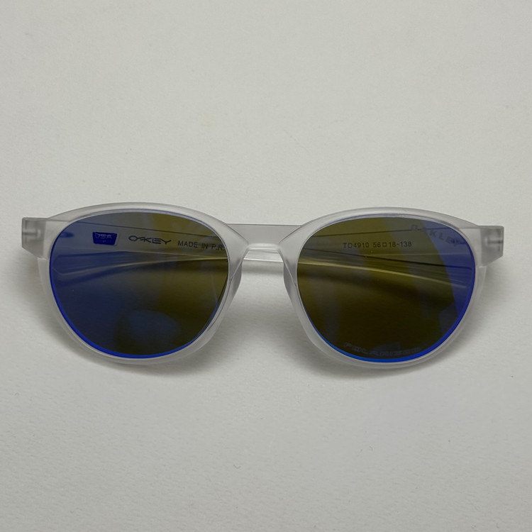 عینک آفتابی پلاریزه اوکلی Oakley کریستالی عدسی آبی گرد کد TO4910