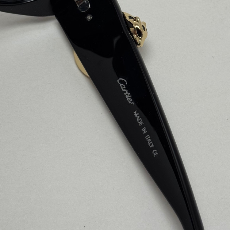 عینک آفتابی زنانه لاکچری کارتیر Panthere De Cartier تمام مشکی
