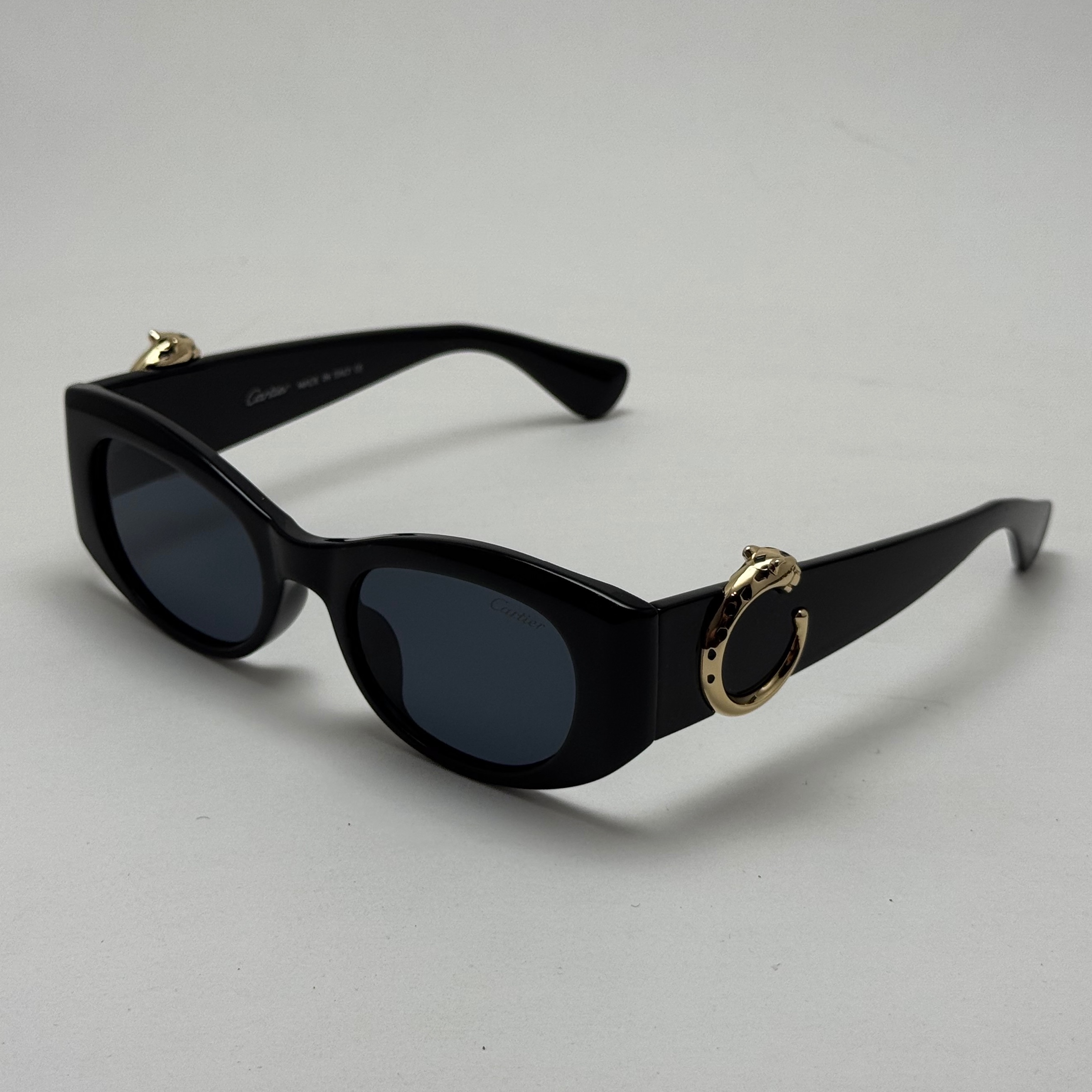عینک آفتابی زنانه لاکچری کارتیر Panthere De Cartier تمام مشکی