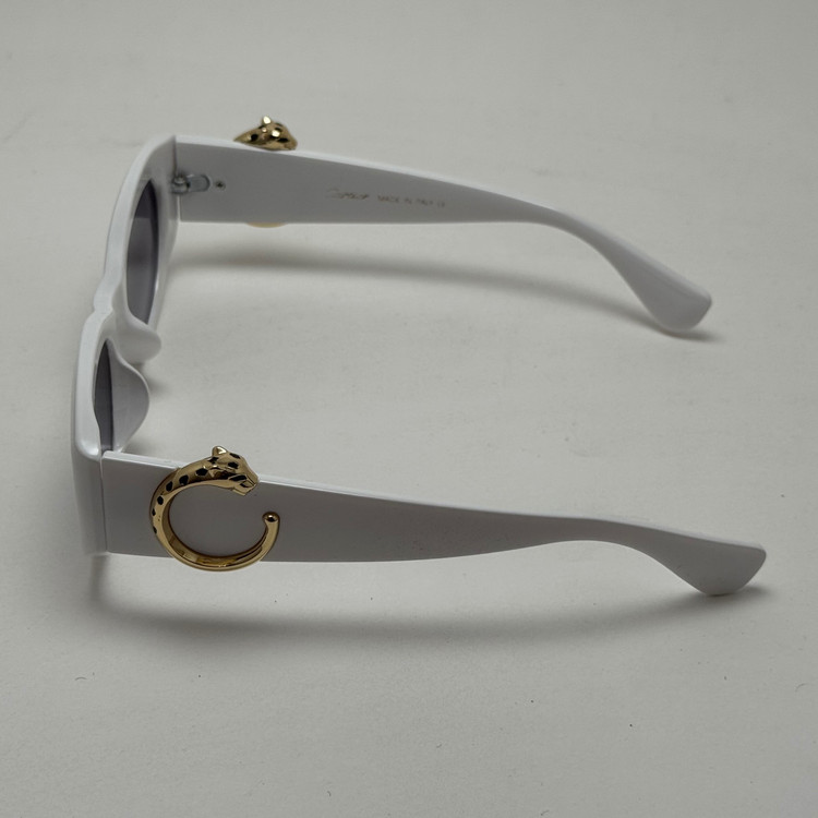 عینک آفتابی زنانه لاکچری کارتیر Panthere De Cartier سفید