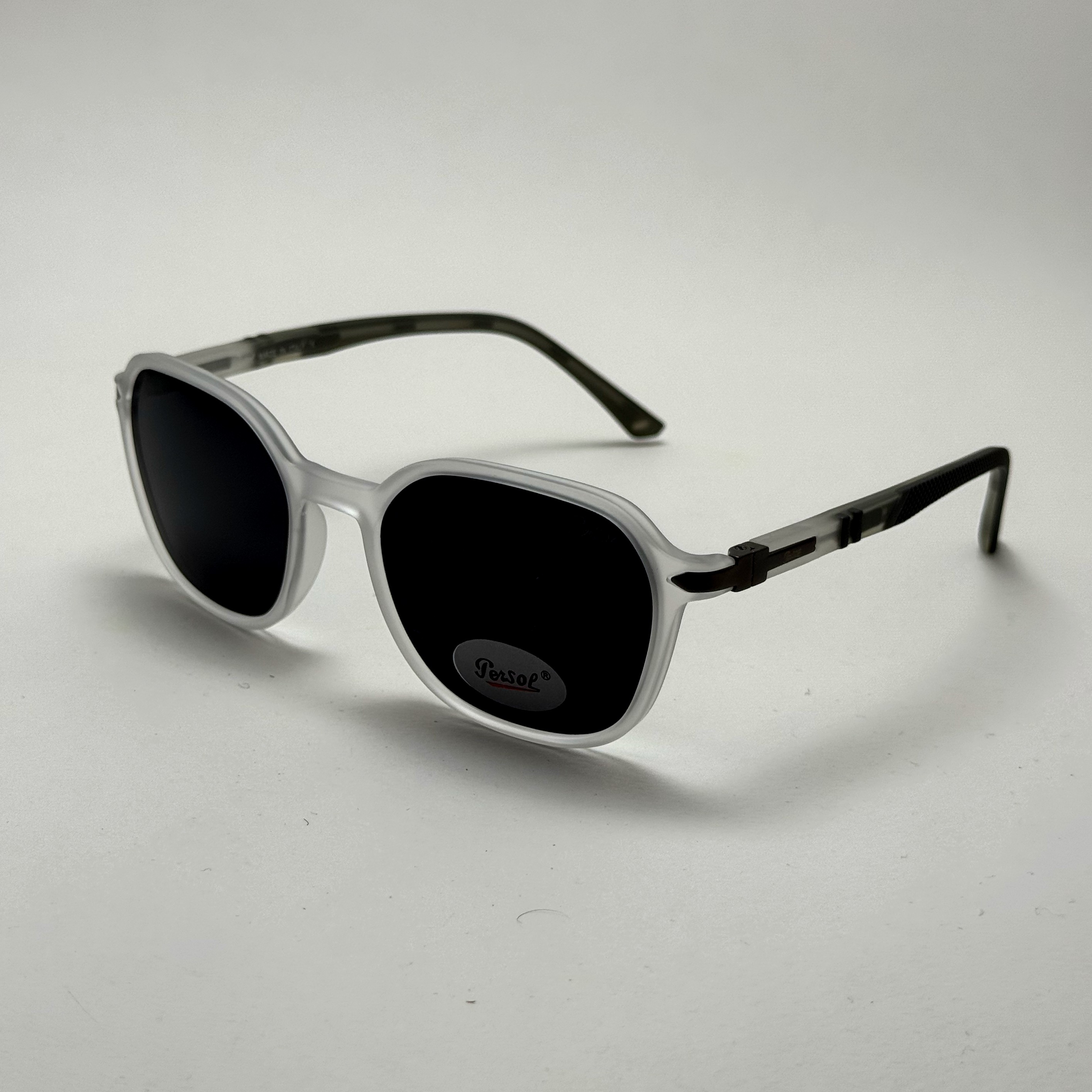 عینک آفتابی پلاریزه پرسول PERSOL کریستالی لولا فنری فوق سبک با کد رفرنس P 3221