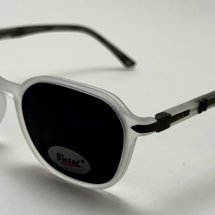 عینک آفتابی پلاریزه پرسول PERSOL کریستالی لولا فنری فوق سبک با کد رفرنس P 3221