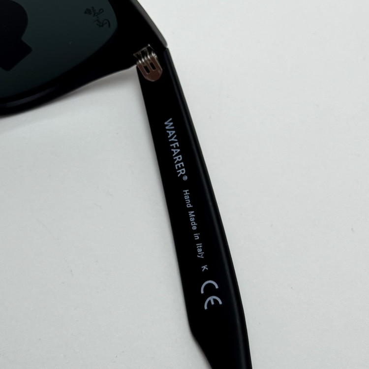 عینک آفتابی ریبن ویفرر شیشه سنگ مشکی به همراه پک کامل ریبن Rayban WAYFARER RB 2140 سایز 54