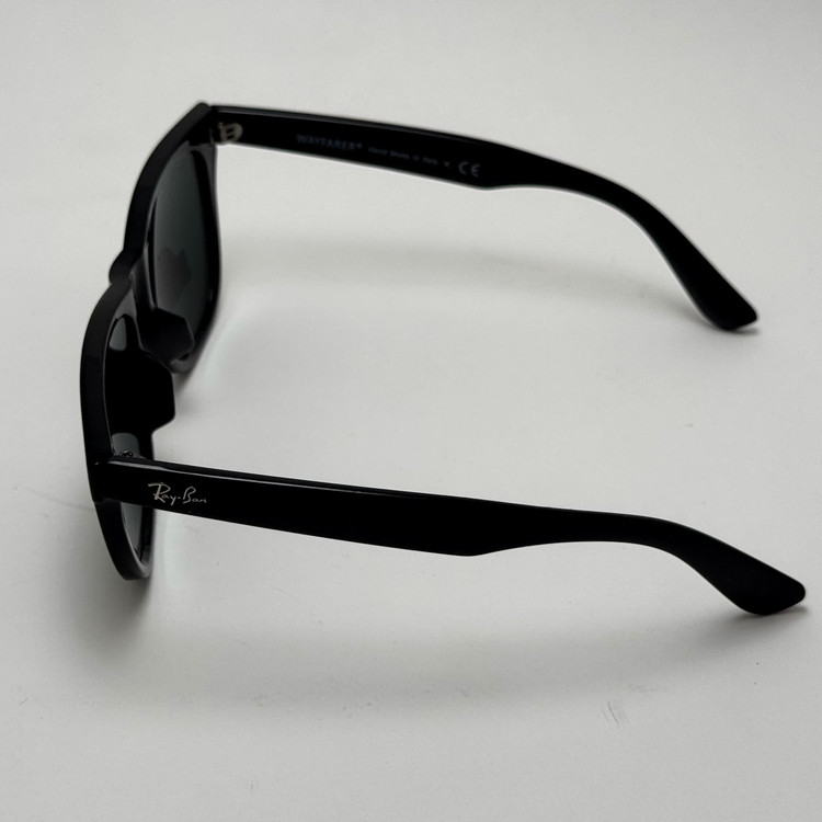 عینک آفتابی ریبن ویفرر شیشه سنگ مشکی براق به همراه پک کامل ریبن Rayban WAYFARER RB 2140 سایز 54