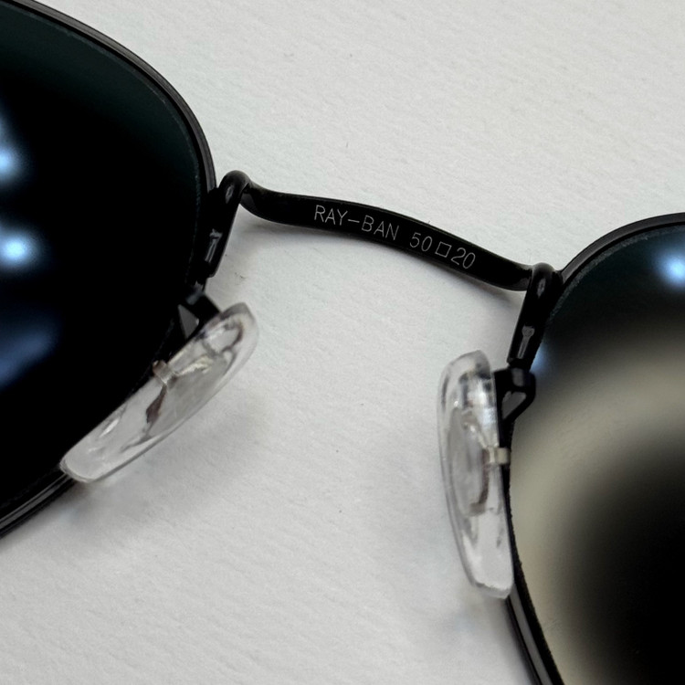 عینک ریبن هگزونال شیشه سنگ تمام مشکی به همراه پک کامل ریبن کد Rayban RB 3548
