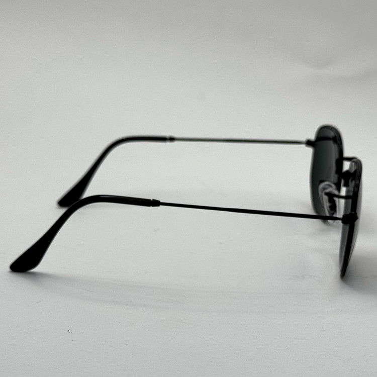 عینک ریبن هگزونال شیشه سنگ تمام مشکی به همراه پک کامل ریبن کد Rayban RB 3548